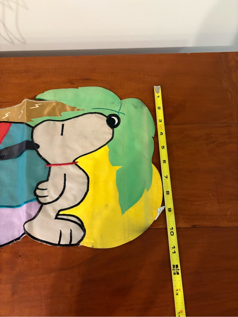 Snoopy Peanuts Tropical Beach Garden Flag Appliqué Nylon 15x11 - Picture 5 of 7